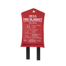 Brandfilt 120 x 120 cm Röd Nexa